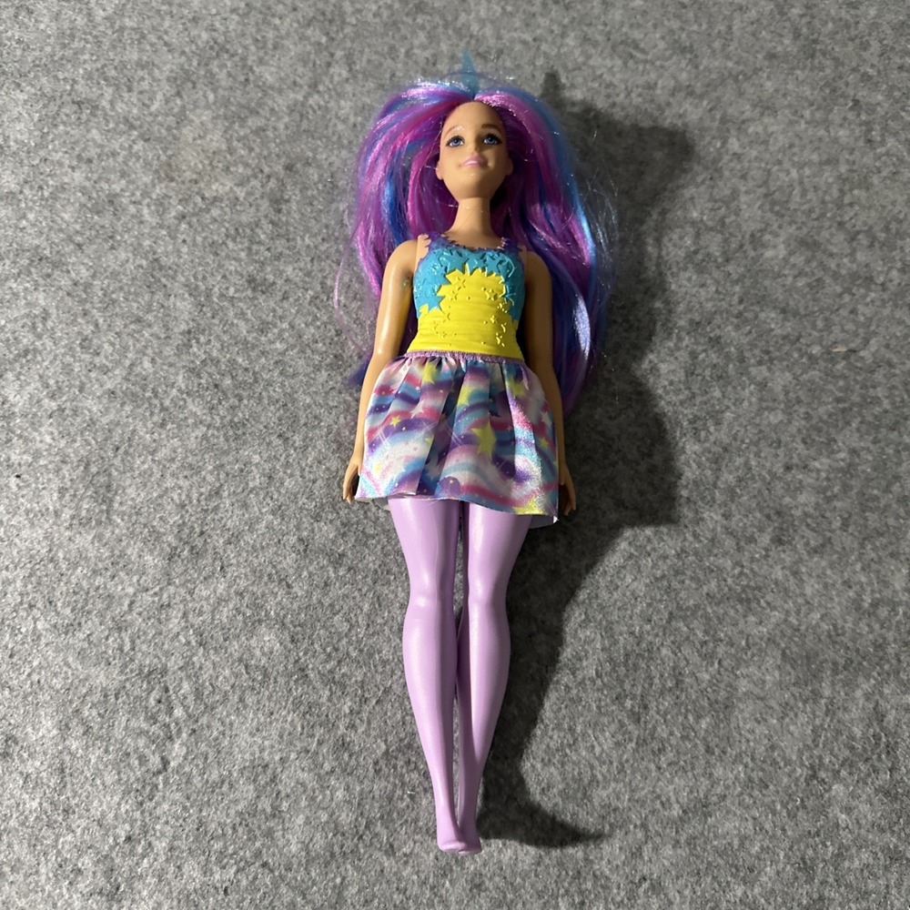 Mattel - 2022 Dreamtopia - Blue & Purple Hair Unicorn Barbie Doll - Curvy HGR20